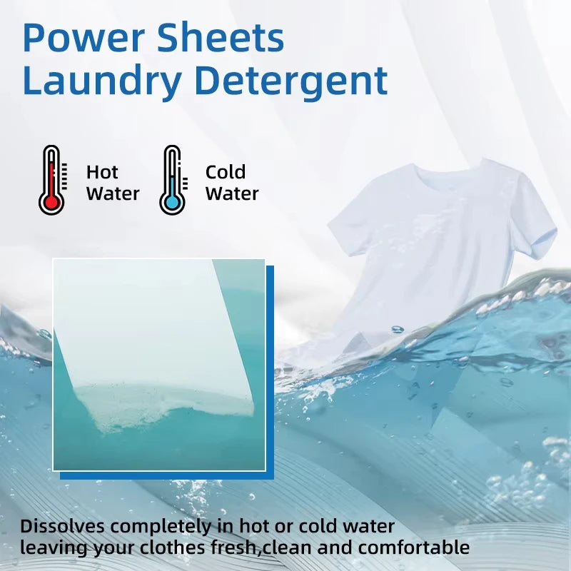 3/6 Box Eco Pure Laundry Detergent Sheets - Vegan, No Plastic Jug, No Mess & Liquid Free Laundry Sheets in Washer Hypoallergenic