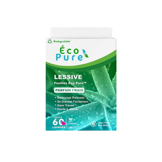 3/6 Box Eco Pure Laundry Detergent Sheets - Vegan, No Plastic Jug, No Mess & Liquid Free Laundry Sheets in Washer Hypoallergenic