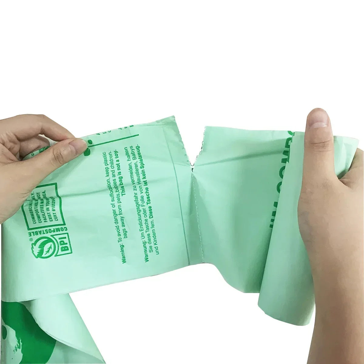 50Pcs 6/8/10L Trash Bags Biodegradable Garbage Bags Householde Compostable Rubbish Liners Bags for Kitchen